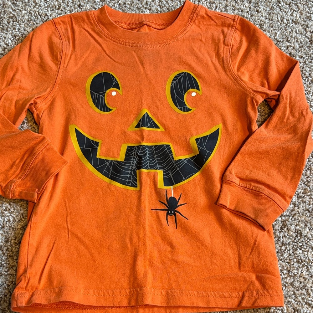 3T Halloween pumpkin shirt
